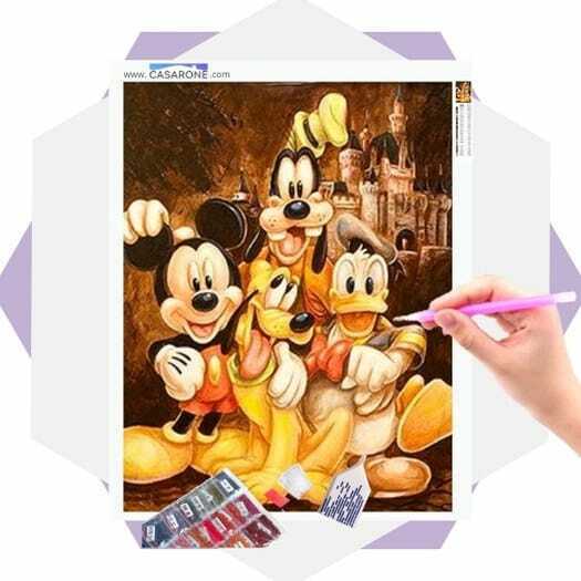 Tela Disney Princesas  Kit Pintura Diamante ⬙ Casarone